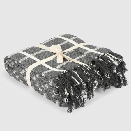 Плед Homelines textiles double темно-серый 220х240 см