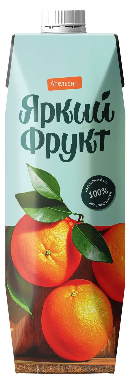 Сок Яркий фрукт Апельсиновый, 1 л