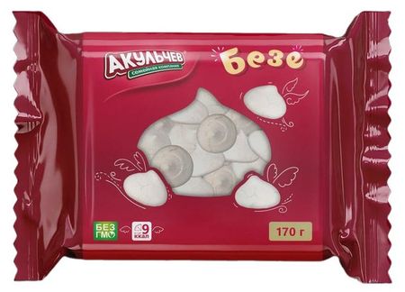 Безе Акульчев сливочное, 170 г