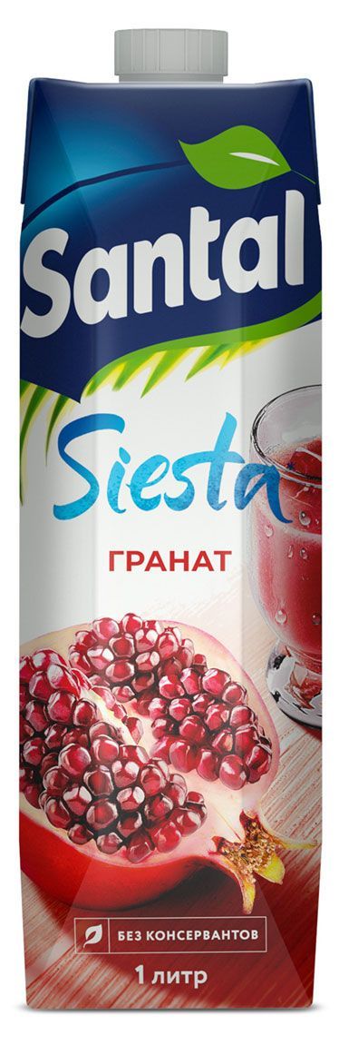 Напиток сокосодержащий гранатовый Santal, 1 л