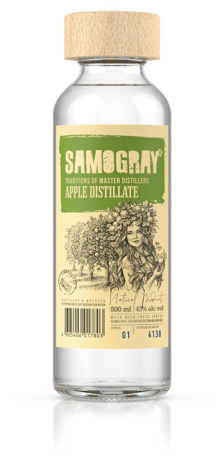 Водка Samogray яблочный дистиллят Россия, 0,5 л павел александрович лекант школьный орфоэпический словарь русского языка 5 6 изд лекант