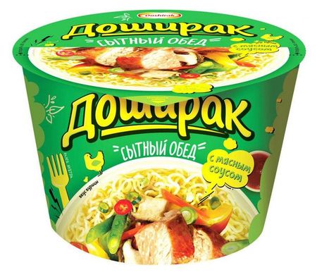 Лапша быстрого приготовления Доширак Сытный обед с куриным соусом, 110 г