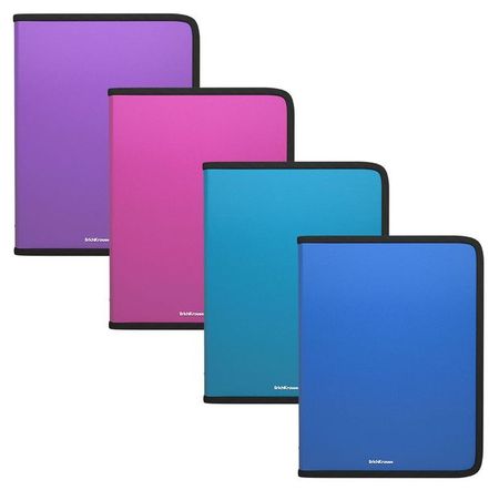 Папка на молнии ErichKrause Diagonal Vivid, A5