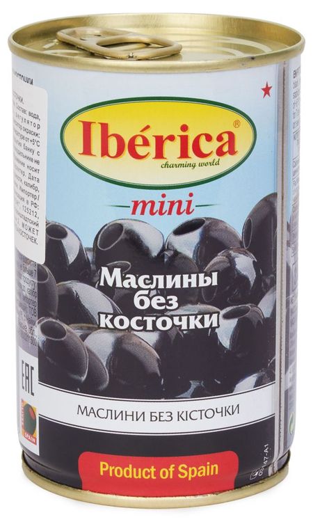 Маслины Iberica Mini без косточки Испания, 300 г
