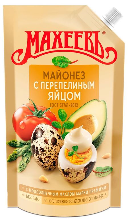 Майонез Махеевъ с перепелиным яйцом 67%, 380 г