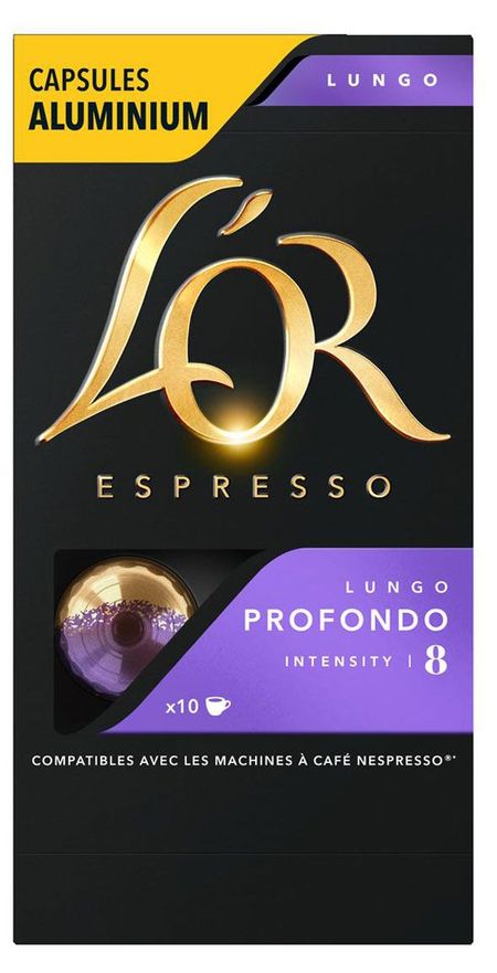 Кофе в капсулах Lor Espresso Lungo Profondo Франция, 10 капсул