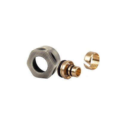 Евроконус SR Rubinetterie 16 мм х 3/4 для многослойной трубы никелированный (E383-2000NSF0)