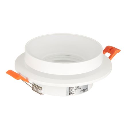 Светильник встраиваемый GU10 белый 9 Вт IP44 Novotech Spot (370781)