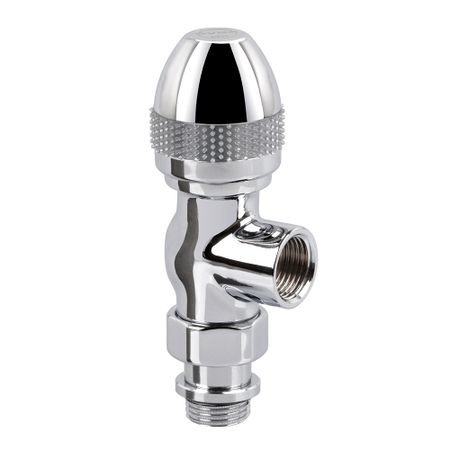 Клапан термостатический осевой SR Rubinetterie Ovus 1/2 ВР(г) х 1/2 НР(ш) для радиатора (0431-1500C000) конечный элемент высота 100 декапе белый 19 0431 40