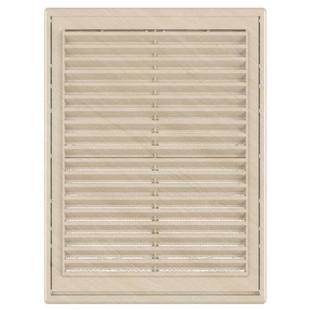Решетка вентиляционная пластиковая приточно-вытяжная НашВент 182х251 мм с сеткой светлый дуб