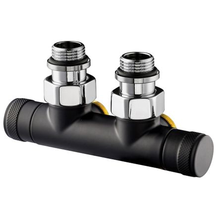 Узел нижнего подключения угловой SR Rubinetterie Tondera 1/2 НР(ш) х 3/4 НР(ш) ЕК для радиатора (0699-1500VCES)