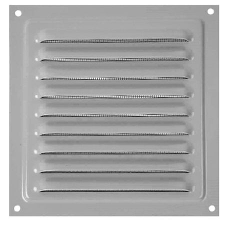 Решетка вентиляционная стальная НашВент МВМ 150с 150х150 мм с сеткой серая