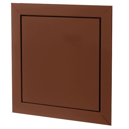 Люк ревизионный НашВент Дверца Д пластиковый 150х150 мм накладной коричневый