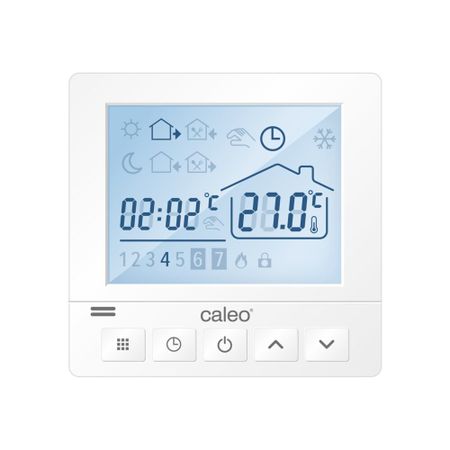 Терморегулятор цифровой программируемый для теплого пола Caleo SM930 белый sinotimer tm619h2 d программируемый таймер 230в