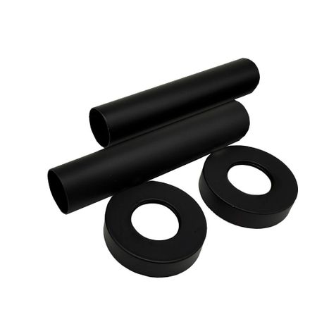 Трубки SR Rubinetterie декоративные 18-20 мм для радиатора черные матовые (0491-1500V07S) черные уплотнительные кольца epdm 3 мм