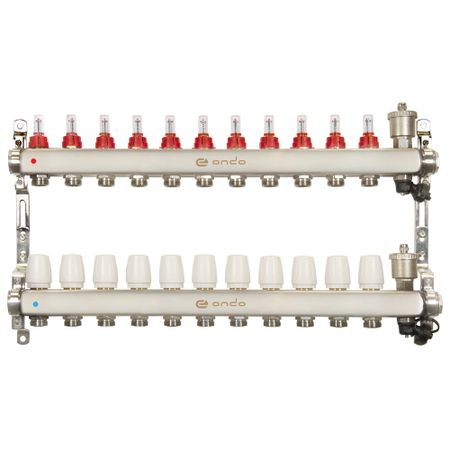 Коллекторная группа с расходомерами Ondo 1 ВР(г) х 11 выходов 3/4 НР(ш) ЕК х 1 ВР(г) формирование математических представлений у подготовительная группа 6 7 лет комплект из 12 карт