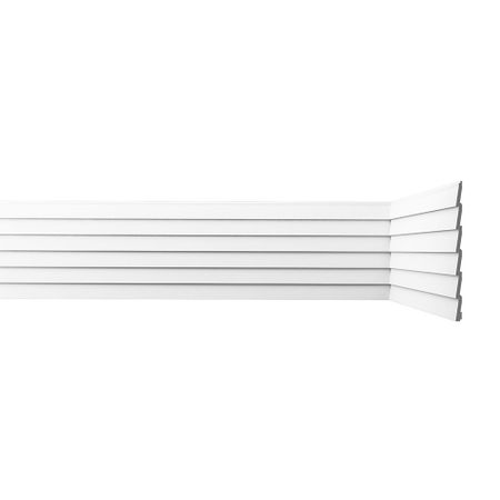 Панель декоративная из экополимера 200х2000х9 мм Bello Deco XPS СП 05/2 белая 0,4 кв.м