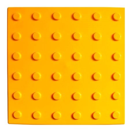 Тактильная плитка ПВХ конус в ряд 300х300х5,5 мм желтая линейные валы veekaft m3 3 мм 2 шт