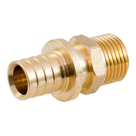 Соединитель прямой Ondo 20 мм х 1/2 НР(ш) латунь (OXM02012)