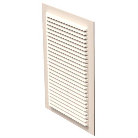 Решетка вентиляционная пластиковая приточно-вытяжная НашВент 170х238 мм с сеткой слоновая кость