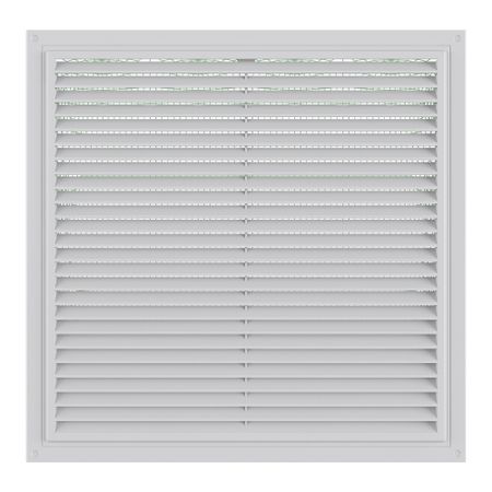 Решетка вентиляционная пластиковая приточно-вытяжная НашВент 230х230 мм с сеткой белая