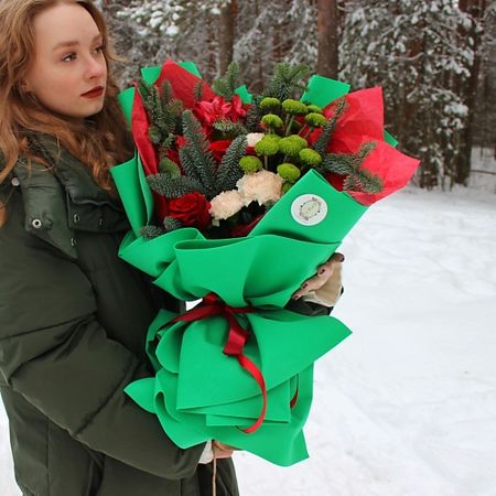 Букет живых цветов DARI ЦВЕТЫ Зимний букет