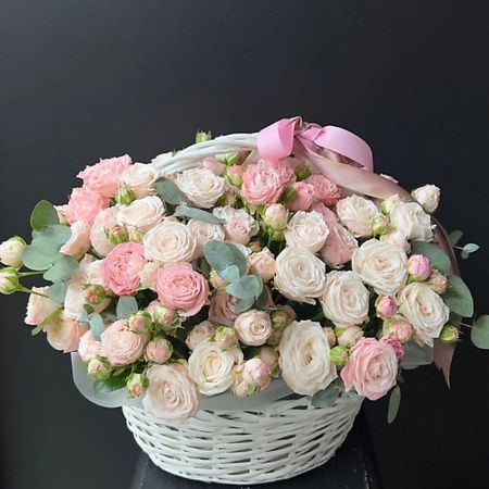 Букет живых цветов БУКЕТНАЯ Райский Сад, Авторская композиция из роз миски moderna нескользящая автокормушка 2 в 1 tasty райский сад 1 5 л бельгия 1 5 л