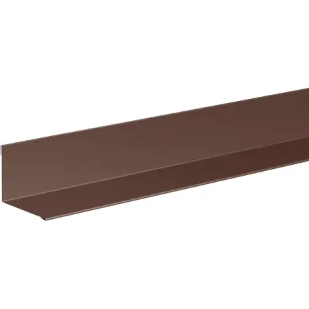 Планка для внутренних углов 50x50 мм 2 м 0.4 мм RAL 8017 коричневый