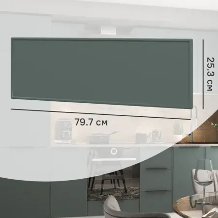 Фасад для кухонного ящика Инта 79.7x25.3 см Delinia ID МДФ цвет зеленый керамическая ручка kungsphan зелёная