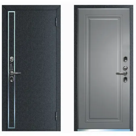 Дверь входная металлическая Термо Профи 96x205 см правая серый дверь входная профи про 2060х860х45мм правая металл