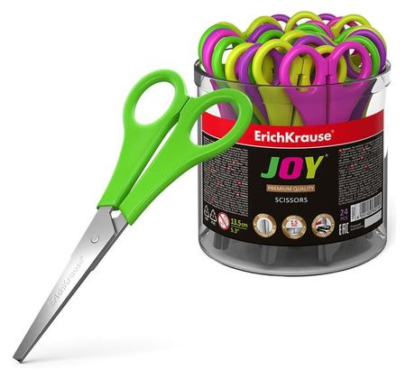 Ножницы ErichKrause Joy, 13,5 см, 1 шт