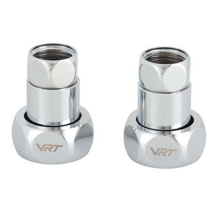 Соединитель прямой для полотенцесушителя VRT 1 ВР(г) х 1/2 ВР(г) хром сгон прямой американка для полотенцесушителя стм 1 вр нр