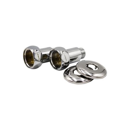 Соединитель прямой для полотенцесушителя VRT 1 ВР(г) х 1/2 НР(ш) хром