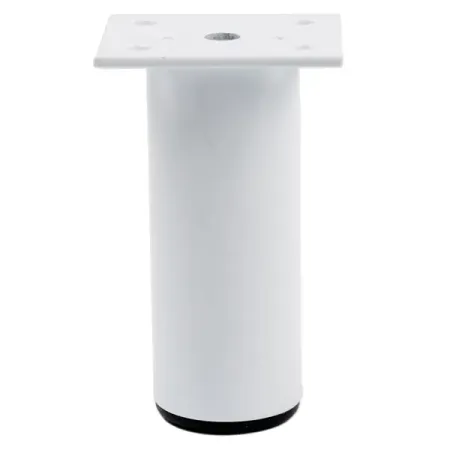 Ножка мебельная круглая Palladium 38x100x38 мм железо цвет белый