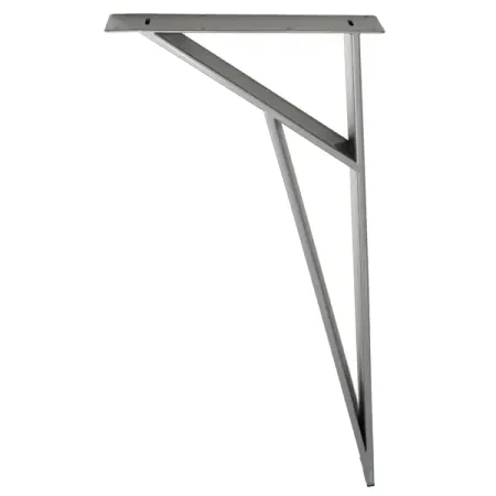 Ножка мебельная прямоугольная Palladium 50x720x50 мм железо цвет серый полка мебельная 1200х300х18мм дуб серый