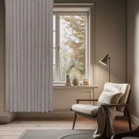 Штора на ленте димаут Хлоя 200x300 см цвет кремовый