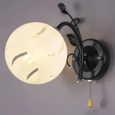 Светильник бра настенный Россвет Меренга цвет черный