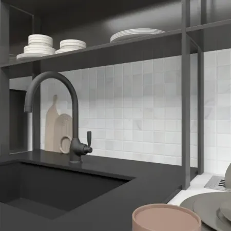 Мозаика мраморная KREAFORTA белый 306x306x6 мм