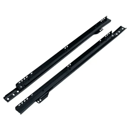 Мебельные направляющие 400 мм сталь цвет черный мебельные петли dreld 60 шт 16 13 мм