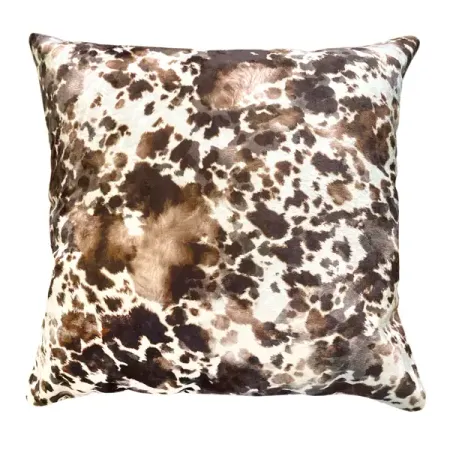 Декоративная подушка Корова 40x40 см цвет коричневый оранжевая корова 7бц любимые истории