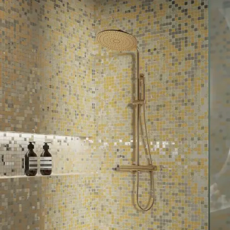 Мозаика стеклянная KREAFORTA золотая 297x297x4 мм