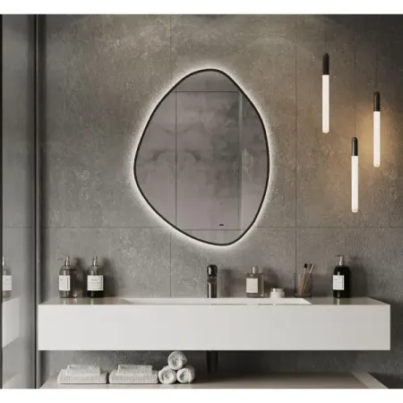 Зеркало в ванную комнату Juno 65x85 см с подсветкой светодиоды lextar smd 3030 12в холодного белого а