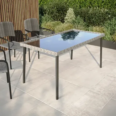 Садовый стол Zena 153x94x10 серый стол раздвижной дайко дуб 94 126х64х75 см