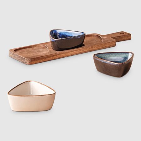 Менажницы Apollo Breeze с подставкой, 34x9,5 см, 3 шт