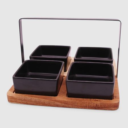 Менажницы Apollo Alturo с подставкой, 4 шт