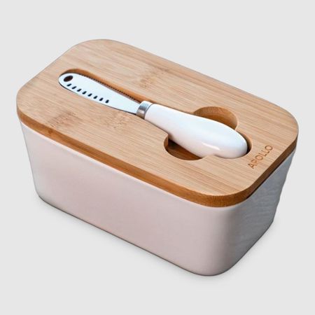 Масленка Apollo Palmiro с ножом для масла, белая hisun роликовый вариатор веса 30x15 18 г для масла stels atv utv hisun hs500atv hs700atv quad 400 500 700 21300 f39 0000