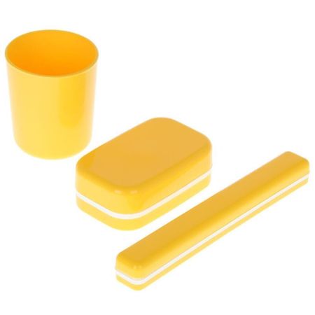 Набор аксессуаров дорожный Полимербыт 3 предмета пластик