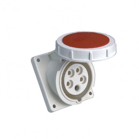 Розетка силовая угловая настенная EKF PROxima с заземлением 3Р+РЕ+N 125 А 380 В IP67 (ps-4452-125-380)