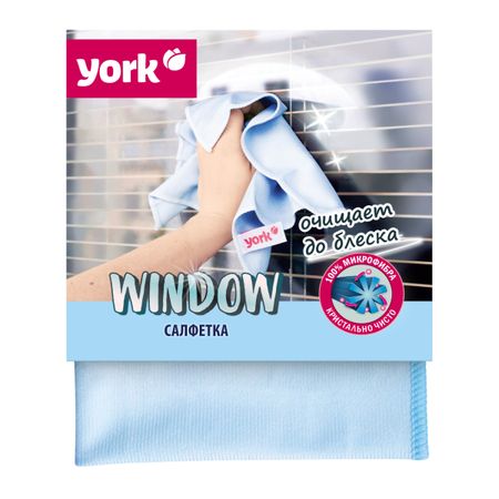Салфетка York из микрофибры для окон (30х30 см)