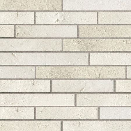 Клинкерная плитка для фасада Terramatic Forta White Riegel AC (10 шт.= 0,16 кв.м) слоновая кость 390х40х14 мм